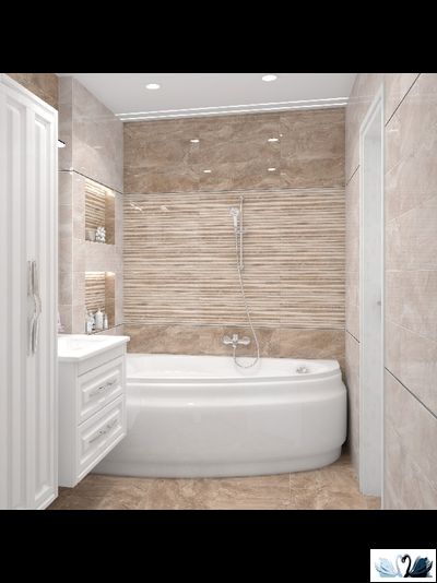 Плитка настенная Laparet Polaris бежевый 20 х 60 см