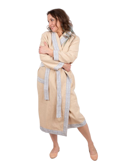 Халат для бани и дома из крапивы