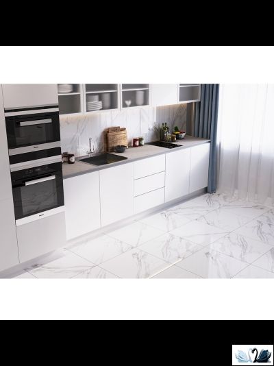 Керамогранит Staro Oasis Remix Statuario 60х60 см белый глянцевый