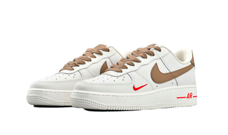 Nike Air Force 1 07 Low (Белые с коричневым)