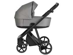 Коляска 2в1 Roan Sol Cloud Grey/Black (руч.Черный)