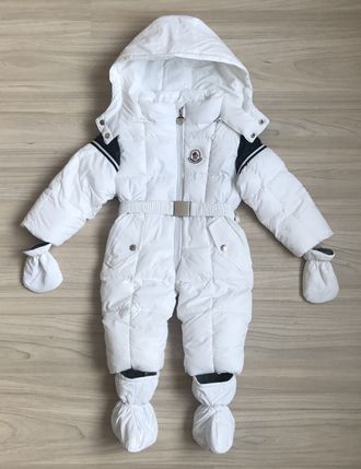 М.1707 Комбинезон Moncler белый (68,74,80,86)