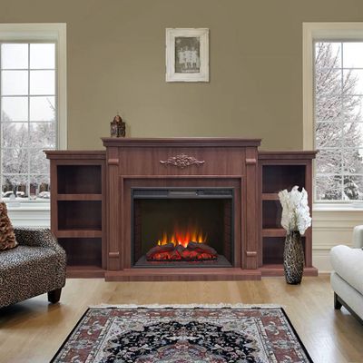 Электрокамин Брукс LUX CR с очагом Sparta 25.5 LED