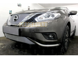 Защита радиатора Nissan Murano Z52 2014- chrome верх PREMIUM