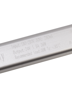 Блок питания 36W 24V IP22 Long (24V/1.5A/36W) (4LED/IP22 сетка/1 год)