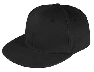 Бейсболка Unit Snapback с прямым козырьком, черная