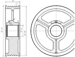 Блок отводной 480х6х12 348М.02.00.004 МЛЗ