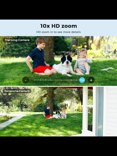 DE-WiFicam-02-4grey уличная моторизированная WiFi (2,4 и 5 Ггц)/LAN охранная видеокамера с 2 объективами, интерком, ночная подсветка ИК + свет, с DVR. 4+4 Mp. (O-Kam Pro)