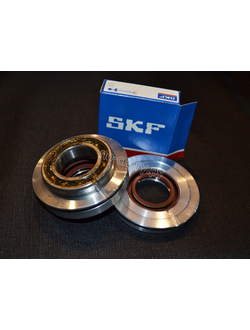 Комплект 2: дополнительный подшипник коленвала в обойме с сальником + обойма с сальником для картера РМЗ-640