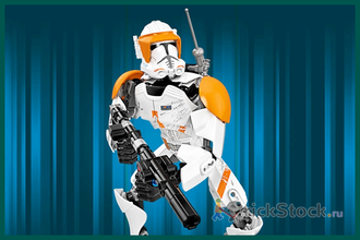 # 75108 Сборная Фигура «Клон–Коммандер Коди» / “Clone Commander Cody” Buildable Action Figure