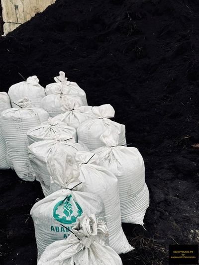 чернозем в мешках