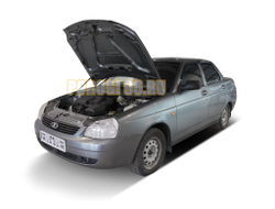 Амортизаторы капота, 2 шт. АвтоУпор для Lada Priora I / I рестайлинг 2007-2013 / 2013-2018