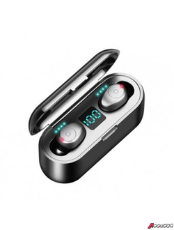 Беспроводные наушники TWS F9 черные.