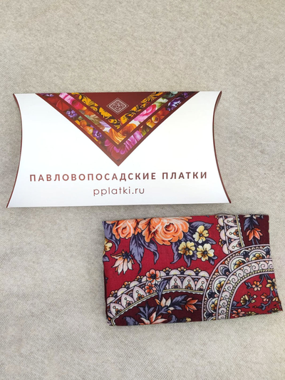 Подарочный конверт малый "Павловопосадские платки"