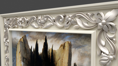 Резная рама. Carved wooden frame