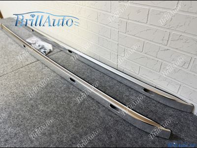 Рейлинги Toyota Land Cruiser 200 серебристые матовый хром