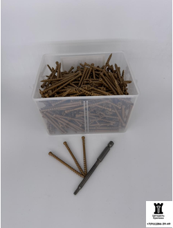 Саморезы для террасной доски 4,2х62 (400 шт)