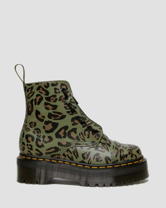 БОТИНКИ DR MARTENS SINCLAIR DISTORTED LEOPARD PRINT