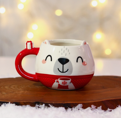 Набор «Горячего Нового года»: большая кружка Медвежонок 400 мл, варежки