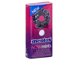 Драже Mentos NOW mints wild berry 31 гр (12 шт)