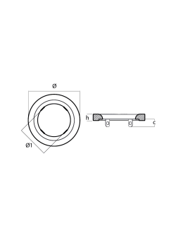 Цинковый анод Tecnoseal 02452 Ø160x17мм кольцевой с креплениями для двигателей Kamewa