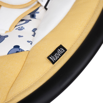 Шезлонг Nuovita Mistero MS1 Giallo, Nero/Желтый, Черный