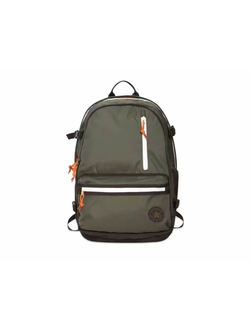 Рюкзак Converse Straight Edge Backpack хаки с оранжевой окантовкой