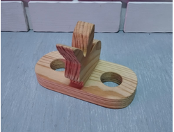 Подставка для яиц зайка, сосна 18 мм