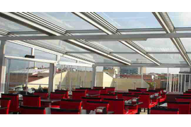 Раздвижная стеклянная крыша