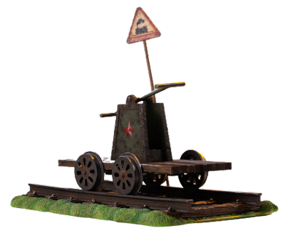 Советская дрезина - КОЛЛЕКЦИОННАЯ ФИГУРКА 1/12 Scene Props Series Rail car rail scene (SPS001) - POPTOYS