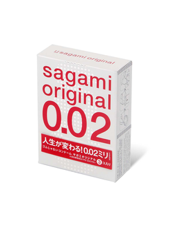 Ультратонкие презервативы Sagami Original 0.02 - 3 шт. Производитель: Sagami, Япония