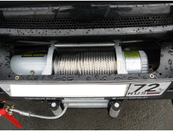 Передний силовой бампер серии Трофи на Chevrolet NIVA 2009-2020 (02.007.01)