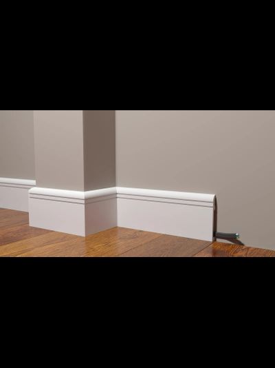 Напольный плинтус Decor-Dizayn DD721, для покраски, влагостойкий, ударопрочный, 2 метра