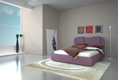 Кровать двуспальная MyCloud Верона с подъемным механизмом, бельевым ящиком, мягкое изголовье, съемные подушки