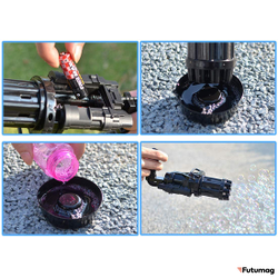 МАШИНКА ДЛЯ СОЗДАНИЯ МЫЛЬНЫХ ПУЗЫРЕЙ ПУЛЕМЕТ РОЗОВЫЙ