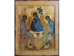 Троица Пресвятая. Рукописная икона. 22х28см.