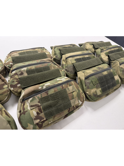 Подсумок напашный утилитарный, паховая сумка для напашника и бронежилета, цвет МУЛЬТИКАМ