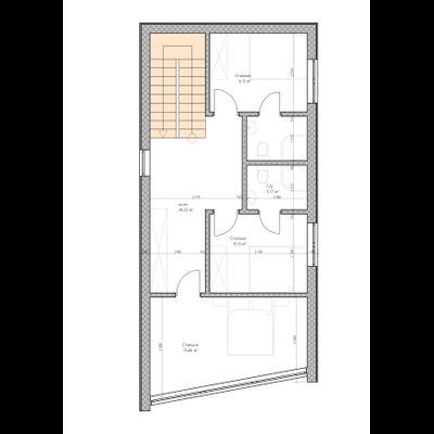 Двухэтажный дом с тремя спальнями 112.13м² (S3)