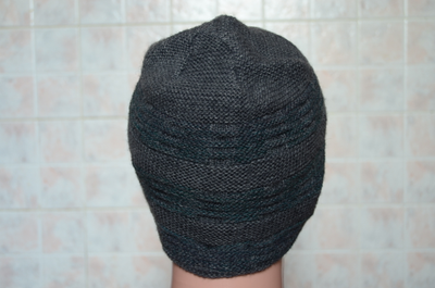 Шапка мужская вязаная зимняя Vizio Италия 5651 темно - серая