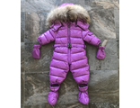 М.18-37 Комбинезон Moncler лаковый сиреневый  (68)