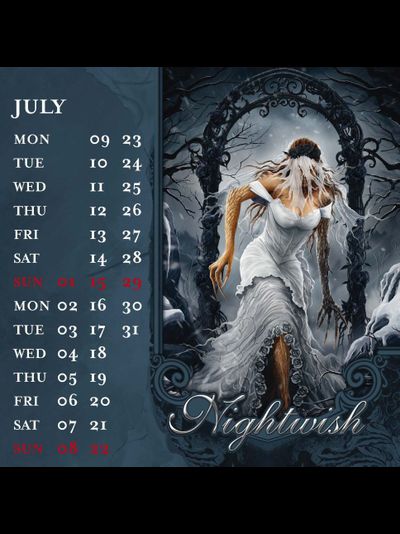 Nightwish Official Календарь 2012