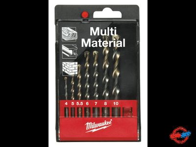 Набор универсальных сверл из 7 шт Milwaukee MPD 3-10 мм 4932352335