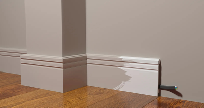 Напольный плинтус Decor-Dizayn DD724, для покраски, влагостойкий, ударопрочный, 2 метра