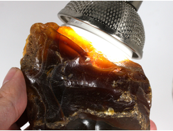 Сердолик, карнеол, необработанный "дикий" образец, Амурская область, р.Зея (83*62*44 мм, 313 г) №35347