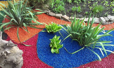 Щепа декоративная, цветная 60л. (Синяя)