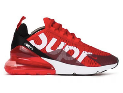 Nike Air Max 270 Supreme (красные с белым)