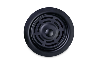 Комплект для измельчителя: фланец + кнопка в цвете "Матовый черный"