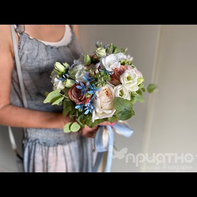 Букет невесты &amp; Бутоньерка № 1310