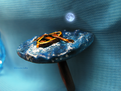 По морю лодочка плыла... Морское кольцо из полимерной глины