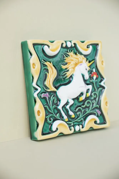 Единорог цветной (керамическая плитка)